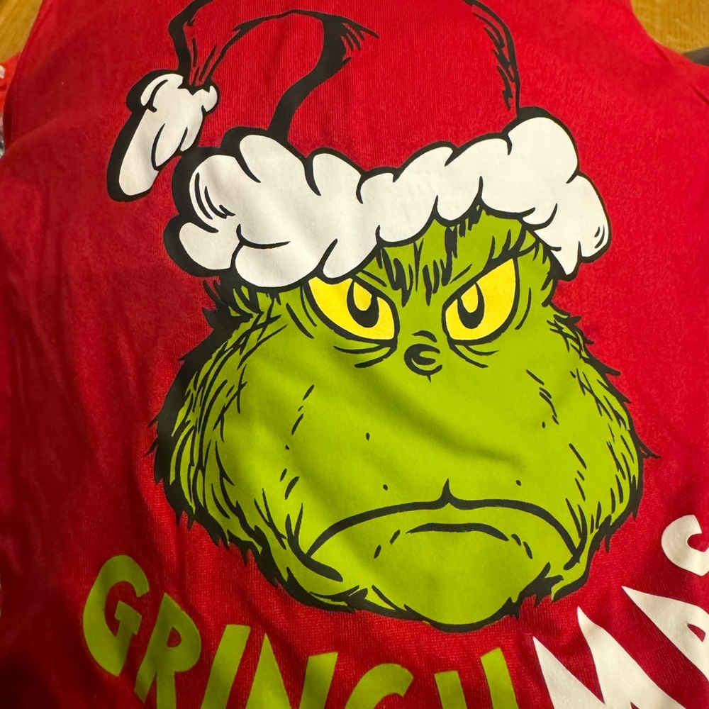 Dr. Seuss Grinch Merry Grinchmas Pajama Set Size 4T Festive Christmas Holiday - Picture 7 of 7